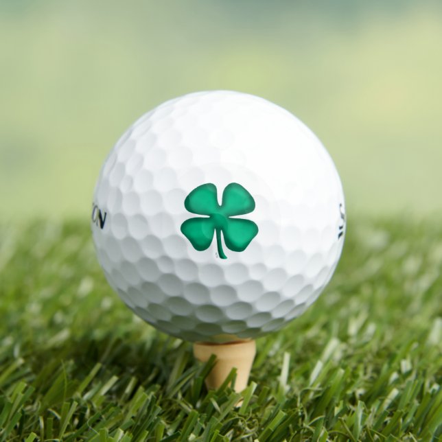 Lucky 4 Leaf Irish Clover Srixon soft golf balls (Insitu Tee)