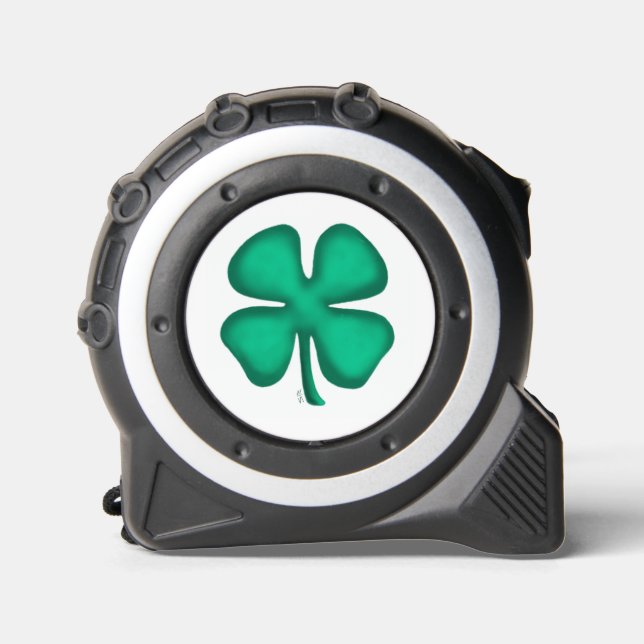 Lucky 4 Leaf Irish Clover tape measure 1 (Front)