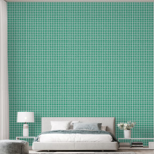 Lucky 4 Leaf Irish Clover textured vinyl wallpaper