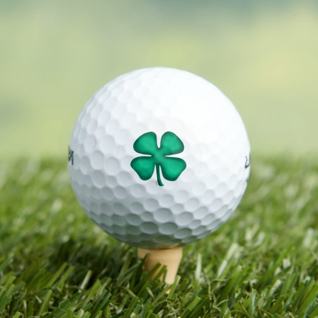 Lucky 4 Leaf Irish Clover Wilson Ultra golf balls (Insitu Tee)