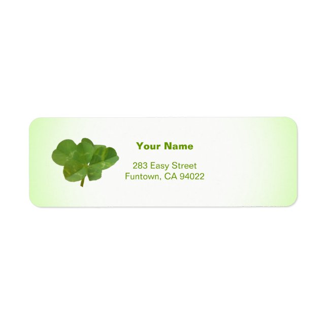 Lucky 6 return address label (Front)