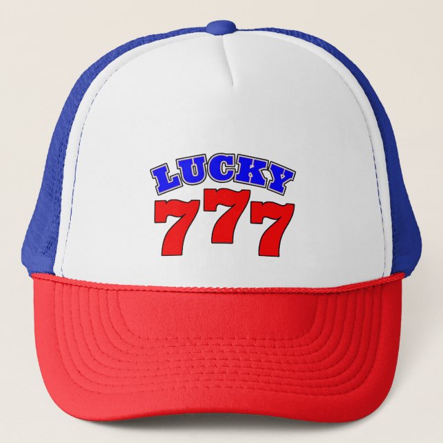 Lucky 777 trucker hat (Front)