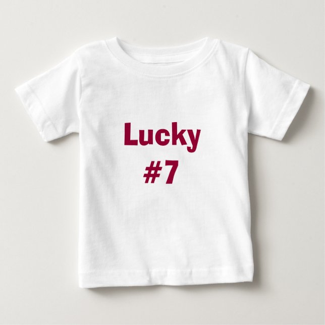 Lucky #7 baby T-Shirt (Front)