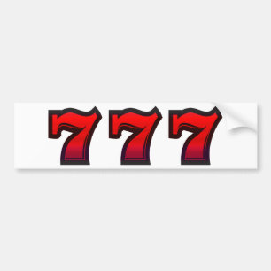 Lucky 7s bumper sticker