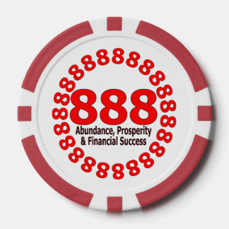 Lucky 888 Angel Number – Prosperity & Wealth Poker Chips