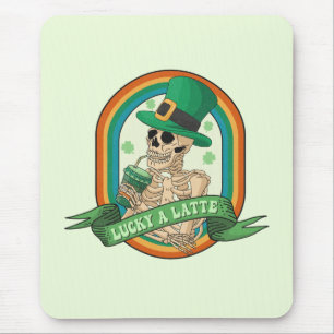 Lucky A Latte Mouse Pad