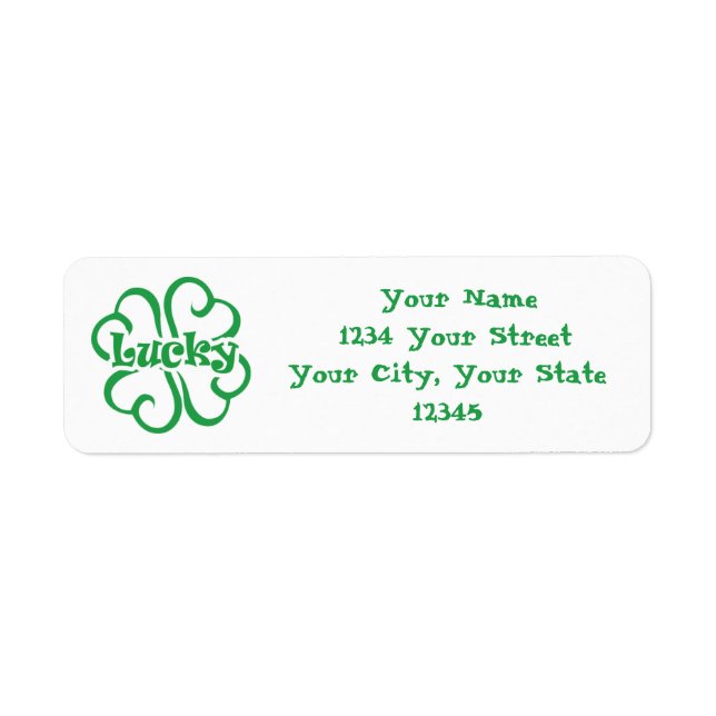Lucky Address Label Return Address Label (Front)