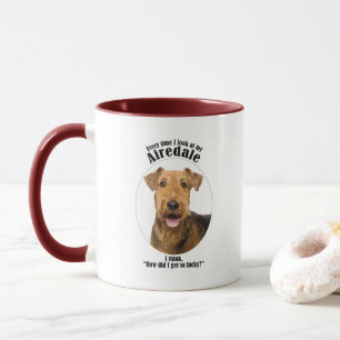 Lucky Airedale Mug