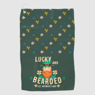 Lucky and Bearded St. Patrick’s Day Leprechaun Golf Towel