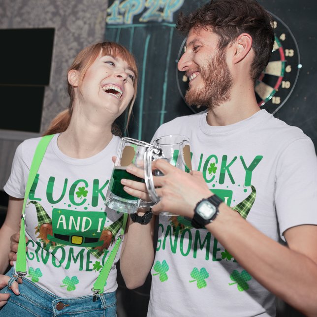 Lucky and I Gnome It St Patricks Day Unisex T-Shirt (Lucky and I Gnome It St Patricks Day Unisex T-Shirt)