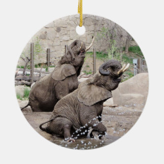 Lucky and Kimba 2014 Ceramic Ornament