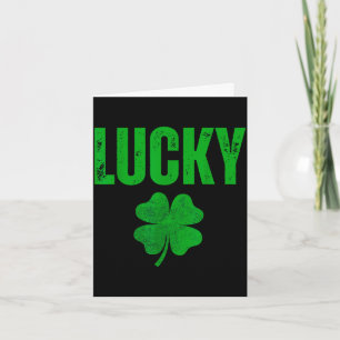 Lucky and lucky matching couples lucky shamrock card