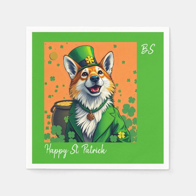Lucky Animals in Disguise - St. Patrick’s Day Fun Napkin (Front)