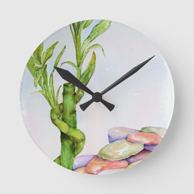 LUCKY BAMBOO WALL CLOCK (Front)