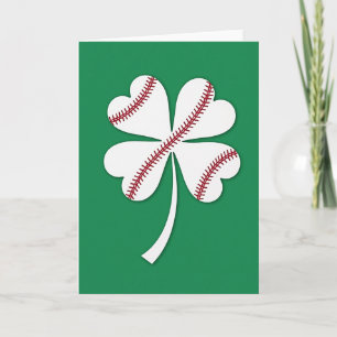 Lucky Baseball Four Leaf Card