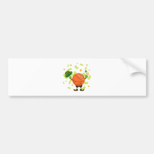Lucky Basketball Happy Patrick's Day Bumper Sticker