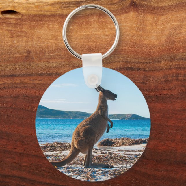 Lucky Bay Kangaroo Joey Key Ring (Back)