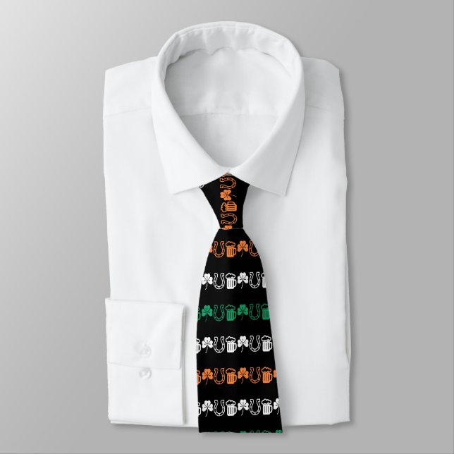 Lucky - Beer - Shamrocks Tie (Tied)