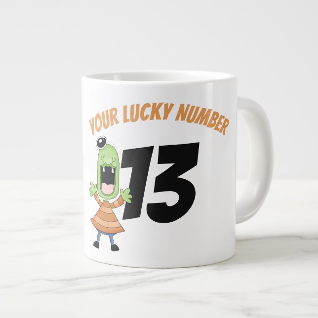 Lucky Bingo Jumbo Mug (Front Right)