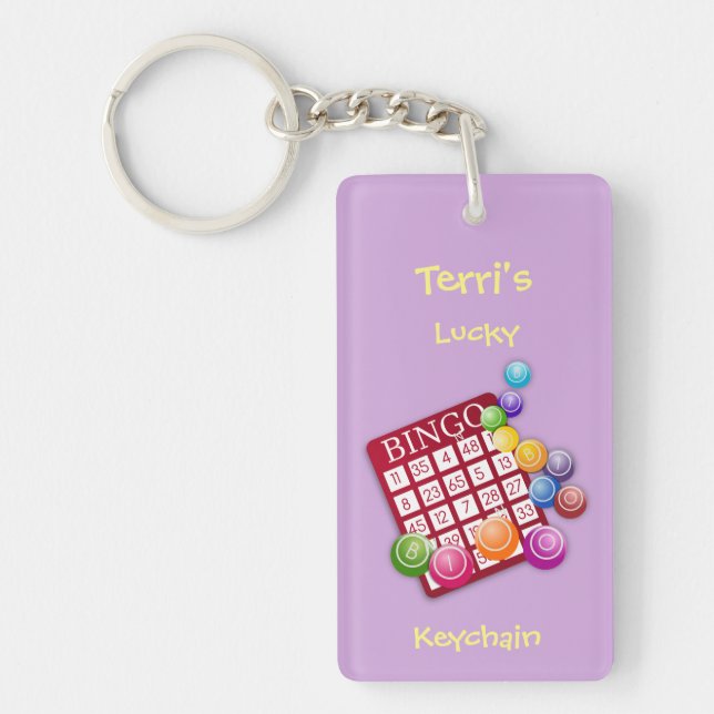 Lucky BINGO Keychain *Personalise* (Front)
