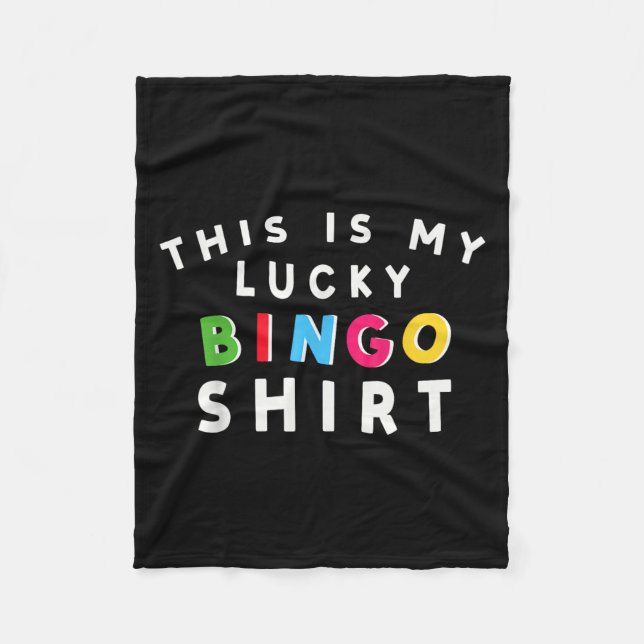 Lucky Bingo Player  Fleece Blanket (Front)