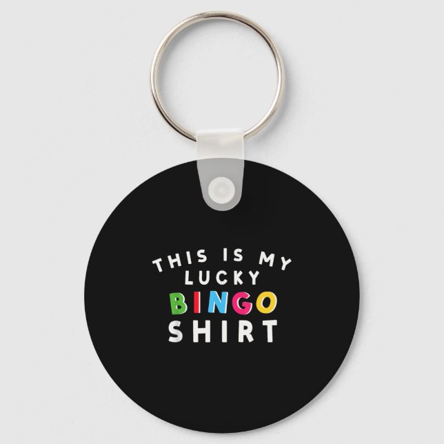 Lucky Bingo Player  Key Ring (Front)