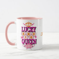 Lucky Bingo Queen /editable name