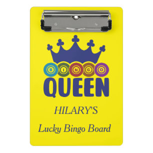 Lucky Bingo Queen Mini Clipboard