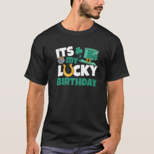 Lucky Birthday Irish Kids St Patricks Day Birthday T-Shirt