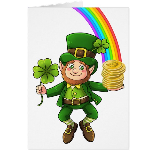Lucky Bitcoin Rainbow Leprechaun (Front)