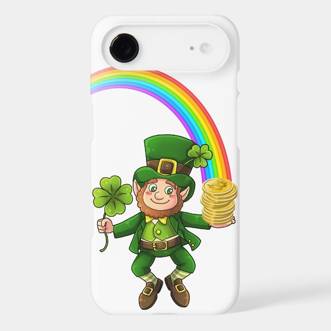 Lucky Bitcoin Rainbow Leprechaun Case-Mate iPhone Case (Back)