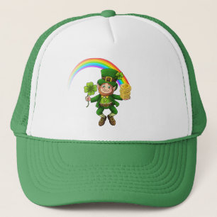 Lucky Bitcoin Rainbow Leprechaun Trucker Hat