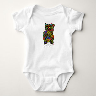 Lucky Black Cat Baby Bodysuit