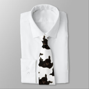 Lucky Black Cat Tum's Up Tie