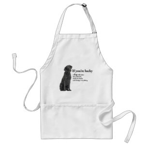 Lucky Black Lab Standard Apron