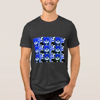 Lucky blue and white signs festive Tri-Blend shirt