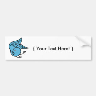 Lucky Bluebird Bumper Sticker