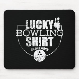 Lucky Bowling Fun Gift For Bowlers Mouse Pad
