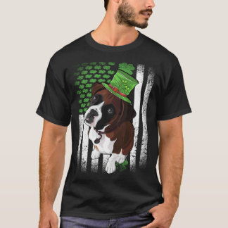 Lucky Boxer Dog St Patrick s Day T-Shirt