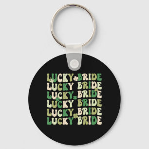 Lucky Bride Groom Matching Couples Wedding St Patr Key Ring