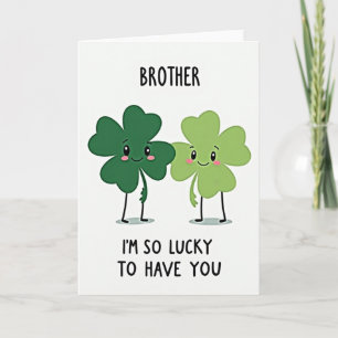 Lucky Brother Glitter Texture Card