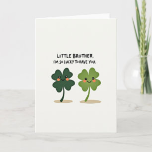 Lucky Brother Kraft Paper Look Card