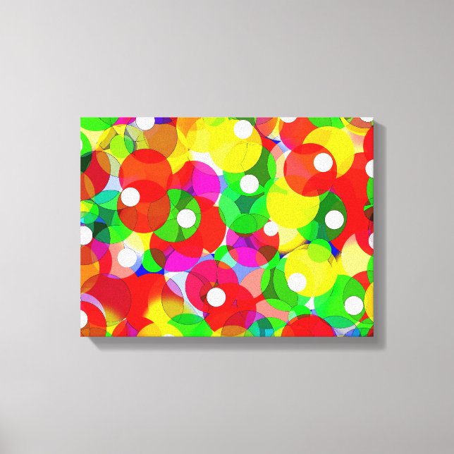 Lucky bubbles canvas print (Front)