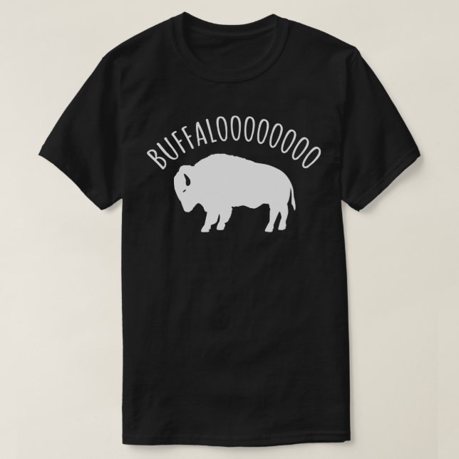 Lucky Buffalo Buffalooo Bison Nature Wildlife Desi T-Shirt (Design Front)