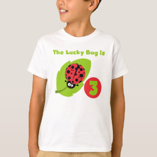 Lucky Bug 3rd Birthday T shirts and Gifts