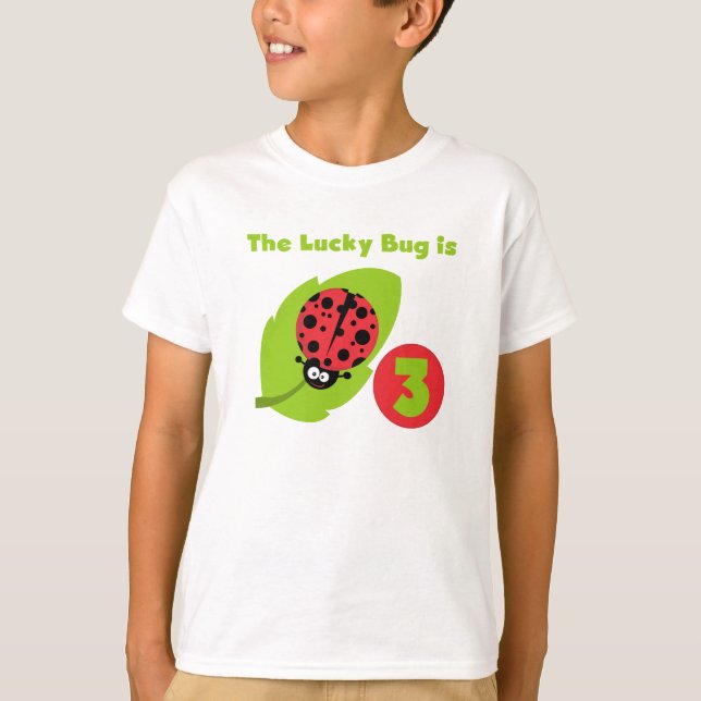 Lucky Bug 3rd Birthday T shirts and Gifts (Front)