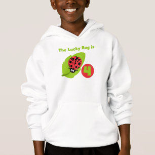 Lucky Bug 4th Birthday T-shirts and Gifts