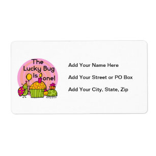 Lucky Bug Cupcake 1st Birthday Tshirts and Gifts