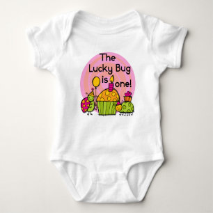 Lucky Bug Cupcake 1st Birthday Tshirts and Gifts