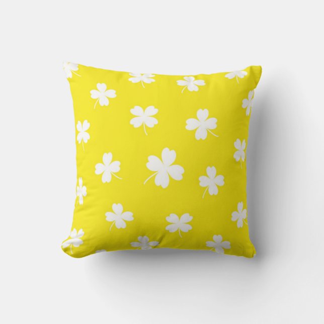 lucky canary yellow cushion (Front)